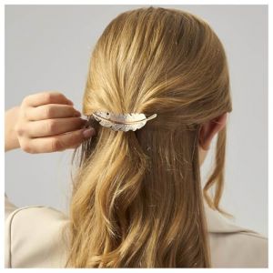 Cimenexe Barrette Plume Bohème Barrette Plume Or Barrette Plume Métal Barrette Plume Accessoires Cheveux Décoratifs Bijoux Pour Femmes (Cimenexe, neuf)