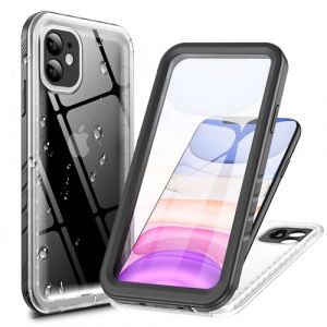 Cozycase Coque Top Antichoc IP68 Etanche pour iPhone 11 Militaire 360 Intégrale Anti Choc Chute Poussière Eau Protection Ecran Incassable Rigide Étui Double Chantier 11 Waterproof Case (Glfenge, neuf)