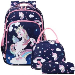 Jumpopack Cartables Primaire Fille Sacs &agrave; Dos pour Enfant Scolaires Sac &agrave; Dos d'&eacute;cole Sac A Dos Enfants Fille Sets de Sacs Scolaires (Newerfee, neuf)