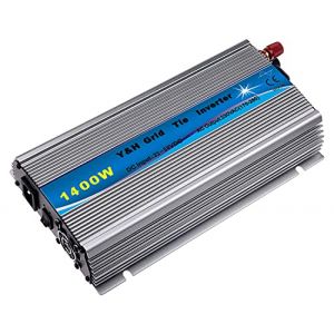 Y&H 1400W Onduleur de réseau MPPT Onde sinusoïdale pure DC30-45V à AC220V sortie pure connexion au réseau à onde sinusoïdale Onduleur à grille solaire pour panneaux solaires de 24 V 30 V 36 V (Yong Hui, neuf)
