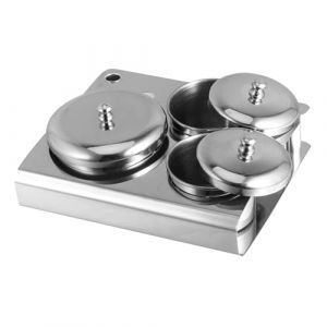 Healifty 3 Pi&egrave;ces Godet &agrave; Ongles R&eacute;cipient pour Liquide Acrylique Godet &agrave; Ongles Cristal avec Couvercle (Madonna Tied, neuf)