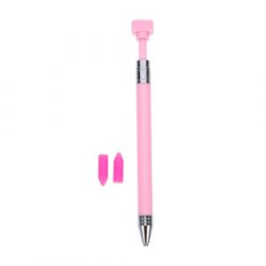 G&eacute;n&eacute;rique Stylo &agrave; Pointiller Diamant DIY Rotatif Rose Cire Douce Rose, Stylo Manucure Pr&eacute;cis pour D&eacute;coration Ongles, Accessoire Nail Art pour Bricolage Peinture Diamant et Cr&eacute;ation (CLACKUI, neuf)