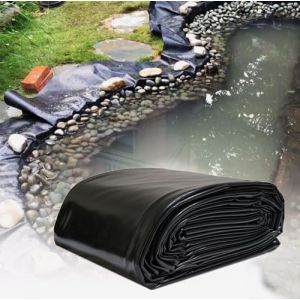 Gguwug Liner Bassin ext&eacute;rieur 4X10m epdm toiture B&acirc;ches Souples pour Bassin Doublure D'&eacute;tang Membrane de Jardin &Eacute;paisseur &Eacute;tang Liner &eacute;tanche Peaux pour Piscine,R&eacute;sistants Aux D&eacute;chirures (BBINM-UK, neuf)