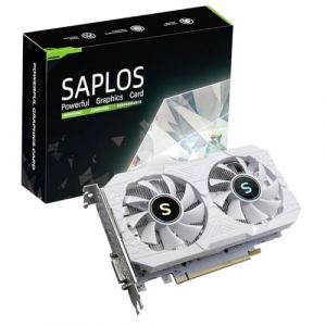 SAPLOS Radeon RX 580 Carte Graphique, 8 Go GDDR5, 256-bit, HDMI DVI DisplayPort, PCI Express x16, Nécessite Une Alimentation à 6 Broches, Blanc (JIYU Technology, neuf)