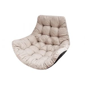 George Coussin de Jardin, Coussin Fauteuil Cocon, Coussin Fauteuil Suspendu, Coussin balancelle – Taille L, 120 x 100 cm – Beige (PillowPrim, neuf)