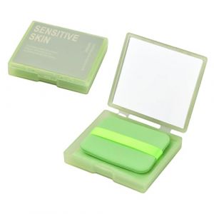 100 Pièces Papier Buvard d'huile, Papier Matifiant Visage avec étui Miroir et Houppette Autocollante, Papier Buvard pour l'Huile, Face Oil Blotting Idéales pour Tous les Types de Peau (Huanpg, neuf)