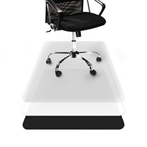casa pura - Tapis Protège-Sol Transparent - Tapis de Chaise de Bureau en Vinyle 100% Recyclé - Protection de Sol Dur - Tapis de Sol Bureau - Tapis pour chaises à roulettes - Lino 116x200 cm (Velvet Trading, neuf)