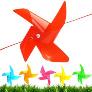 Moulin &agrave; vent de f&ecirc;te &ndash; Rotation &agrave; 360 degr&eacute;s pour ext&eacute;rieur &ndash; Moulin &agrave; vent color&eacute; pour jardin, patio, chemin, porche, pelouse, balcon, f&ecirc;te (Ziro Collective, neuf)
