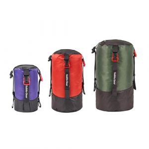 Sac de compression en nylon 70D pour sac de couchage, organiseur de sac de rangement ultral&eacute;ger 1L/5L/7L/17L/25L pour voyage, camping, randonn&eacute;e, randonn&eacute;e (violet + rouge + vert) (Sanmum-Shop, neuf)