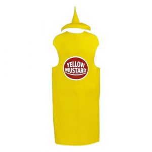 Ketchup Costume de cosplay - Costume d'Halloween moutarde Ketchup - Unisexe - Pour adulte - Déguisement d'Halloween pour homme et femme - Accessoire de costume amusant - Unisexe (fengkuc, neuf)