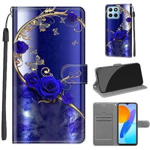 SIENIANLINE Coque pour Honor X8 5G, Coque Honor X6 4G,Etui Protection Housse Premium en Cuir de Portefeuille en Cuir Fermeture Magn&eacute;tique Flip Case pour Honor X8 5G / Honor X6 4G / Honor 70 Lite (DIKAS, neuf)