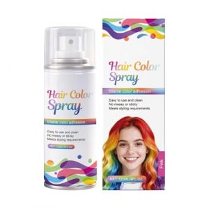 Spray Colorant Temporaire Pour Cheveux - Rose Rouge Accessoires De Coiffure - 120ml Spray Colorant Gris Instantan&eacute; Capillaire - Pour Hommes Femmes Cosplay F&ecirc;te &Eacute;v&eacute;nements S&eacute;ance Photo Spectacles Costu (guotangquan, neuf)