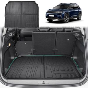 GAFAT 2018-2024 2025 Citroe-n C5 Aircross C5 Tapis de Coffre, C5 Aircross 2024 Tapis en Caoutchouc Scanner 3D TPE 3D, Compatible avec Citroen C5 Aircross Accessoires [Pas pour Plug-in Hybird] (GAFAT(EU), neuf)