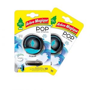 Arbre Magique, Parfum pour voiture, parfum océan, format Bipack (Autodomus, neuf)