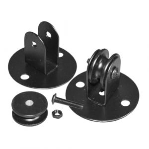 EXCEART 2pi&egrave;ces Poulie De Plafond Pour Lampe Suspendue Support De Poulie Roue De Poulie Poulie Simple De Lavage Robuste De Corde (Karminna, neuf)