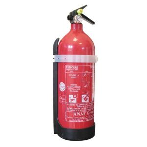 CORA 000126804 Extincteur à Poudre avec Support, 2 kg, Classe 8A 70B – C (ART PESCA SRLS, neuf)