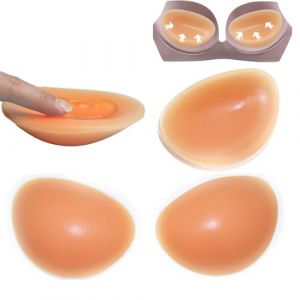 CUKIN Coussinets Soutien-Gorge Adhésifs Amovibles 2 Pièces - Volumateurs Silicone Push Up pour Maillot de Bain & Bikini - Rembourrage Confortable, Invisible, Lavable (Femme) (CUKIN Direct, neuf)