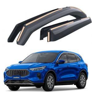 Goodyear pour Canal D&eacute;flecteurs d'air Compatible avec Ford Kuga 2019-2026 (III) - D&eacute;flecteur d'air, Fen&ecirc;tre, Deflecteur pour Auto - Protection Soleil&Pluie - Installation Facile -4Pc (Kleeblatt GmbH, neuf)