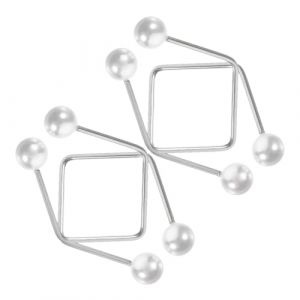 LIFKOME 4 pi&egrave;ces Fabricant de Fossettes pour Joues Acier Inoxydable avec Perles Imitation Entra&icirc;neur Facial et Confortable pour Visage Outil Portable sans Per&ccedil;age (Yaeerang, neuf)
