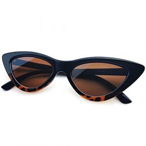Joopin Lunette de Soleil Femme Polarisée et Lunette de Soleil Rétro Cateye Œil de Chat Vintage Mode Léopard pour Soirée Fête (Joopin Fashion, neuf)