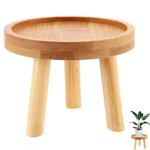 YANJIY Support De Plantes Petit, Supports De Pots De Fleurs, Tabouret De Fleur Rond, Tabouret En Bois Pour Fleurs, Pour Intérieur Extérieur Balcon(14 x 9,5 cm) (Hjyjxyly, neuf)