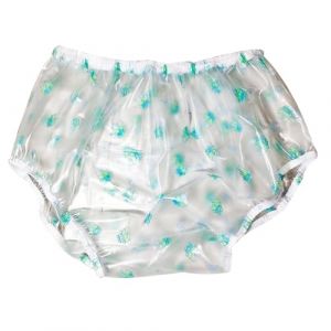 Culotte D'incontinence Imperméable À Clipser en Plastique pour Adulte Taille Haute Lavable Imperméables Et Réutilisables Incontinence Slip,M (ShengMaoShangMao, neuf)