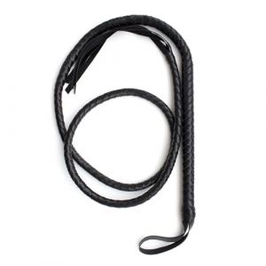 TNSRAY Fouet en Cuir véritable Noir de 1,9 m de Long, Fouet d'équitation, Fouet de Style Indiana Jones en Cuir véritable Noir, Fouet de Jeu pour Jeux de Chambre, Fouet de Jeu BDSM (Chen jiajun, neuf)