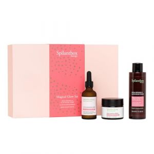 Spilanthox therapy &ndash; Magical Glow Set - Mega Refining & Glow Boost Toner (150 ml), Mega Glow Cream (50 ml) & Glow Hydrator Serum (50 ml) &ndash; &agrave; base de spilanthol, d'aloe vera et d'acide hyaluronique (Spilanthox, neuf)