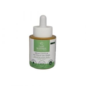 Lady Mathilde - Sérum Contour des Yeux et des Lèvres - Aloe Vera, Acide Hyaluronique et Paillettes d'Or 23 Carats - des ingrédients naturels - Sans Parfum - Made in France - Flacon 30 ml (Mathilde B., neuf)