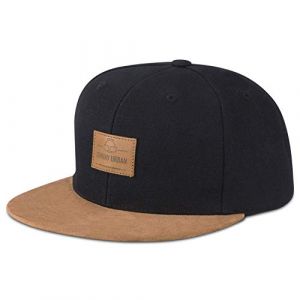 Johnny Urban Casquette Snapback Noir/Marron Homme & Femme – Cap Dean Fabriqué de Tissu de Haute Qualité - Casquettes de Baseball Stylée & Réglable avec Badge de Logo - Unisexe Taille Unique (Ecom-Brands, neuf)