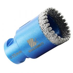 Foret diamant pour carrelage 35 mm – BRSCHNITT M14 Scie cloche pour carrelage, porcelaine, céramique, marbre, granit, pour meuleuse d'angle (BRSCHNITT TOOLS, neuf)