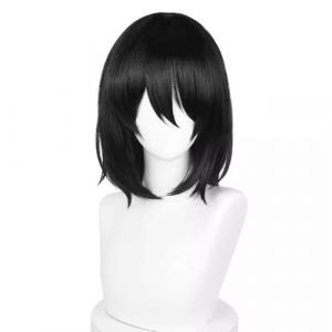 Anime Perruque Bungo Stray Dogs Cosplay Fyodor Dostoevsky Perruque,Black Short Perruque Halloween Perruque,F&ecirc;te Carnaval No&euml;l,Quotidien Perruque (ZouPingPengQiJianZhuGongChengYouXianGongSis, neuf)