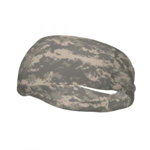 Bandeau de sport &agrave; imprim&eacute; camouflage num&eacute;rique de l'arm&eacute;e &ndash; Bandeaux de sport polyvalents pour enfants et adultes, bandeau r&eacute;glable (JUNGTae, neuf)