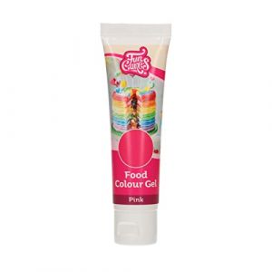 FunCakes Food Colour Gel Rose: Colorant Alimentaire Gel Concentr&eacute; pour le Fondant, la P&acirc;te d'Amande, la Cr&egrave;me. Dosage Simple et Facile. Cr&eacute;er des Couleurs Vives. Halal. 30 g (Univers Cake, neuf)