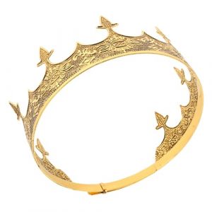 Homoyoyo Couronne Roi Homme R&eacute;tro Couronne Viking Pour Homme Adulte Costume De Roi (S Wisdom HF, neuf)