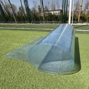 Suwooy Plaques De Toiture en Polycarbonate,Feuilles De Toiture Transparents pour Serres,Panneaux De Remplacement en Plastique pour Cadres Froids,Feuilles De Fibre De Verre De 0,8mm,W&times;L-0.6&times;6m (QingyunBB, neuf)