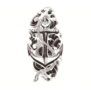 Taille: 208x95mm nouvel animal imperméable, autocollant de tatouage de totem de tête de tigre de tatouage d'ange de fleur(017) (CAOHCTTDDHJ, neuf)