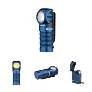 OLIGHT Perun 3 Mini Kit Lampe Frontale Puissante Rechargeable USB EDC 1250 LM Portée Max.155 Mètres Torche Clignotant 7 Modes Étanche IPX8 Headlamp LED Feu Rouge Pour Camping (Guangdi Digital, neuf)