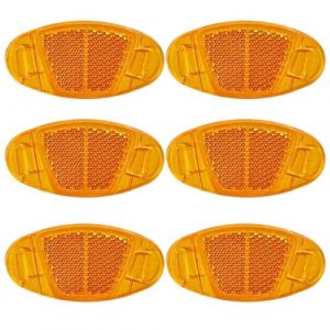 EIHI 6 Pi&egrave;ces Roue R&eacute;flecteur R&eacute;flecteurs de V&eacute;lo pour Am&eacute;liorer la S&eacute;curit&eacute; de la Conduite de Nuit Jaune (EIHI, neuf)