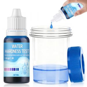 HONTAOK Test Duret&eacute; de l'eau, Test Eau Aquarium, Test Eau Potable, Testez Facilement Rapidement Qualit&eacute; l'eau, Convient l'eau Robinet, l'eau Potable, aux Aquariums Syst&egrave;mes d'eau Adoucie, 15ml (HF-LANDUN, neuf)