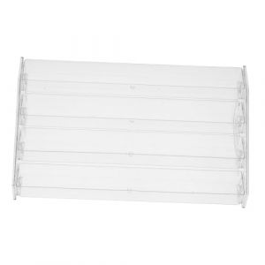 Baluue Pr&eacute;sentoir Acrylique Niveaux pour Cartes et Produits Cosm&eacute;tiques Rangement Comptoir Multifonction pour Cartes Postales Vernis et Fragrances Support Organisateur Compact et Facile (Fortune Luck, neuf)