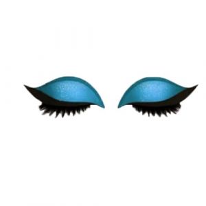 Patch de cils &agrave; paupi&egrave;res paresseux, autocollant de cils 2-en-1 r&eacute;utilisable &agrave; paupi&egrave;res, autocollant pochoirs pour toutes les formes des yeux, autocollant naturel 3D avec faux cils et ombre (Bleu) (Hikaka, neuf)