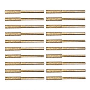 20 Pi&egrave;ces Affuteuse de Chaine Tronconneuse, Aff&ucirc;teur de Tron&ccedil;onneuse Bavure Pierre &agrave; Aiguiser Limes d'aff&ucirc;tage &Eacute;meri Lime &agrave; Cha&icirc;ne pour Aff&ucirc;tage Cha&icirc;ne Eron&ccedil;onneuse et Poncer Or 4mm (Pukanr, neuf)