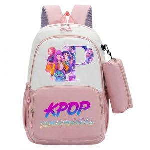 G&eacute;n&eacute;rique Sac &agrave; dos K-Pop Demon Hunters Sacs d'&eacute;cole K POP Hunters Huntrix Anime Rumi/Mira/Zoey Imprim&eacute;s de personnages de Films Sac &agrave; dos Imperm&eacute;able et Portable pour Les Fans Gar&ccedil;ons et Filles (PANGKII, neuf)