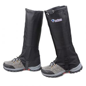 TRIWONDER Guêtres de Randonnée Imperméables Guêtres de Botte de Neige Guêtres Jambières pour Homme Femme Ski Chasse Escalade Marche (Noir, M) (TRIWONDER (FR), neuf)