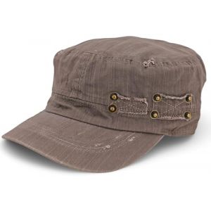 styleBREAKER Casquette Militaire Unisexe Effet Us&eacute; Vintage | Casquette Army r&eacute;glable en Coton | Casquette Visi&egrave;re Look Us&eacute; pour Hommes et Femmes, Couleur:Taupe (styleBREAKER, neuf)