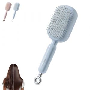 Baomaeyea Peigne de massage &agrave; coussin r&eacute;tractable, coussin auto-nettoyant, antistatique, peigne &agrave; coussin d'air pour tous les types de cheveux pour la maison, les voyages, le bureau, l'&eacute;cole, massage (Baomaeyea, neuf)