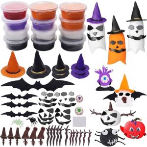 KOIROI 50 Pi&egrave;ces Pate &agrave; Modeler Halloween, Moule Pate a Modeler, Accessoire Pate a Modeler Enfant, Plasticine Halloween, Cadeau Halloweens pour Cadeaux de F&ecirc;te Carnaval Anniversaire (Gulaill, neuf)