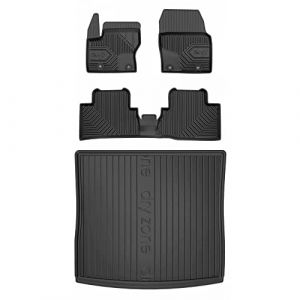 MOTOS Kit de tapis de voiture et de tapis de coffre en caoutchouc pour Ford Grand C-Max 2010-2019 Améliorez votre confort de voyage avec tapis antidérapant voiture 3D- Tapis de sol voiture tous temps, (MOTOS EU, neuf)