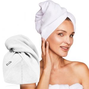 Glov Serviette Microfibre Cheveux Boucl&eacute;s Ultra-absorbante pour S&eacute;chage Rapide Serviette Cheveux Microfibres Id&eacute;ale pour Tous Types de S&egrave;che Sans Chaleur (GLOV Official EU, neuf)